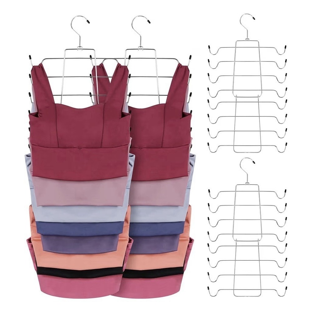 4 Pack Tank Top Hanger Space Saving, Bra Hangers for Closet Organizer, Hangin...